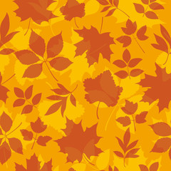 Naklejka na ściany i meble Autumn seamless pattern