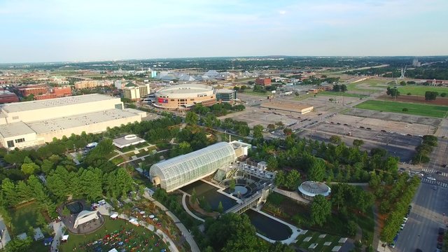 Aerial video Downtown Oklahoma City