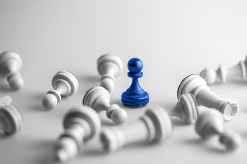 Chess business concept, leader & success