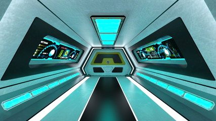 宇宙船内