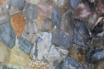 Pattern of stone wall.