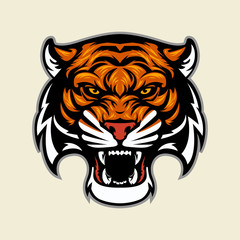 Tiger Head Mascot