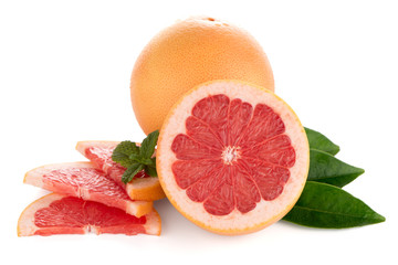 Ripe red grapefruit