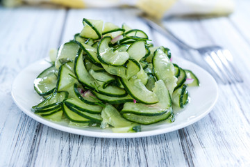 Fresh made Cucumber Salad