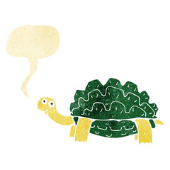 cartoon tortoise with speech bubble