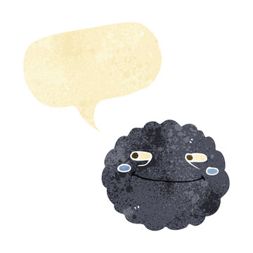 recommend clip art: cartoon happy rain cloud with speech bubble
