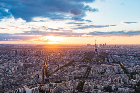 The Paris cityscape