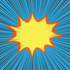 Comic speed line background