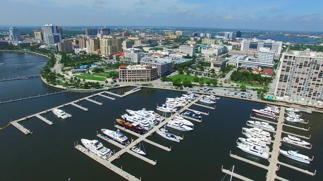 Aerial video of West Palm Beach FL