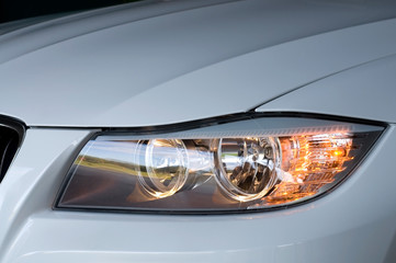 Automobile Headlight at Night © rstpierr