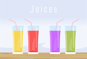 Set of juice