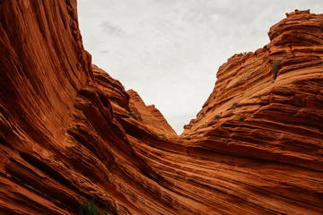 Foto op Canvas Layered red rock butte  © The Outdoor Kids