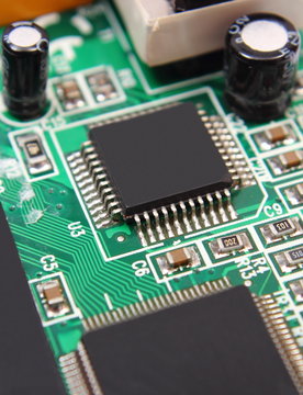 Printed circuit board with electrical components, technology