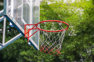 Basketball hoop in the park