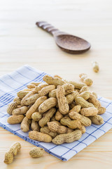 Peanut paste together