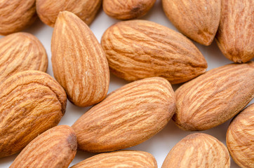 Almonds background