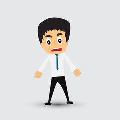 Business man cartoon vector.