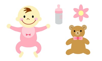 赤ちゃんと雑貨　女の子