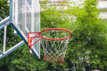 Basketball hoop in the park