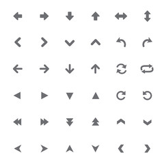set of universal arrows Vector illustration