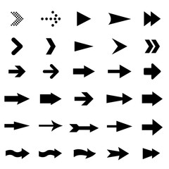 set of universal arrows Vector illustration