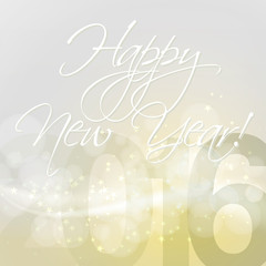 abstract happy new year  background with flying stars. vector