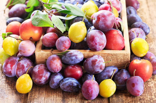 fresh plums