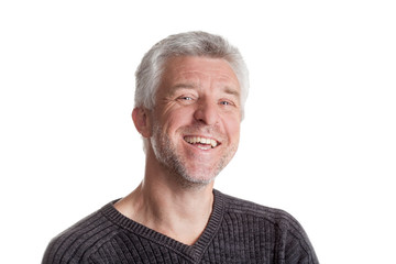 Obraz premium older gray-haired man