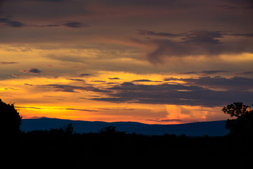 Beautiful sky sunset