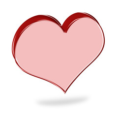 Corazón flotando en el aire