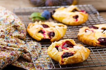 homemade plum pastry