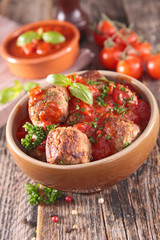 meatballs with tomato sauce