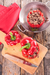 stuffed bell pepper with beef