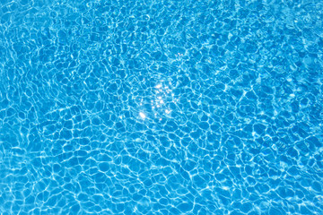 Fototapeta na wymiar Blue water rippled textured