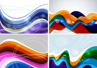 Abstract background. Vector set