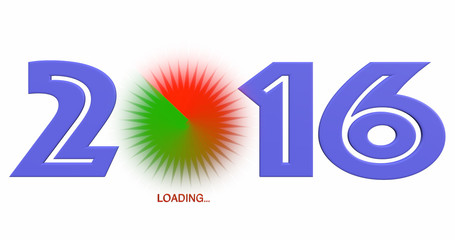 Anno 2016 con simbolo loading