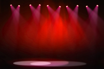 Red stage background