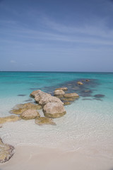 paesaggi di caraibi con spiaggia paradiso mare azzurro