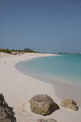 paesaggi di caraibi con spiaggia paradiso mare azzurro