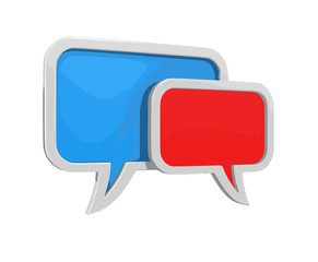 Naklejka premium speech bubbles (clipping path included) 