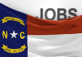 North Carolina jobs and employment opportunities concept