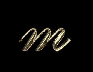 Obraz premium lettera m minuscula