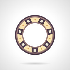 Bearing color vector icon