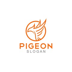 Pigeon Logo Template