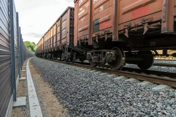 Obraz premium wagons carrying goods