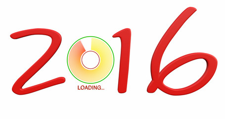 Anno 2016 con simbolo loading