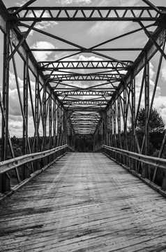 Fototapeta Old railroad bridge