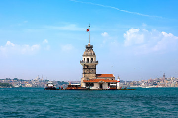 The Maiden's Tower in istanbul, Turkey 