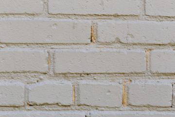 Old white painted brick