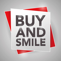 BUY AND SMILE, poster design element
